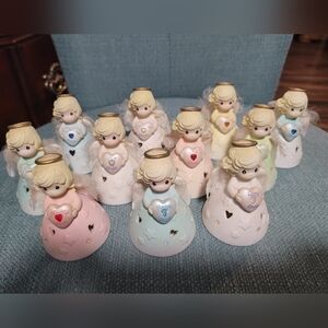 Precious Moments Angels, birthston,all months but February. Soft feather wings